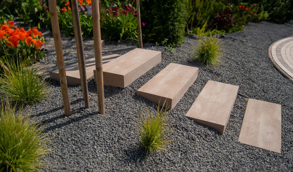 Nowoczesne schody ogrodowe