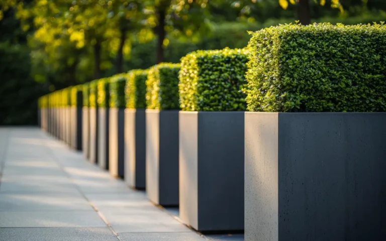 Palisady betonowe w ogrodach rustykalnych