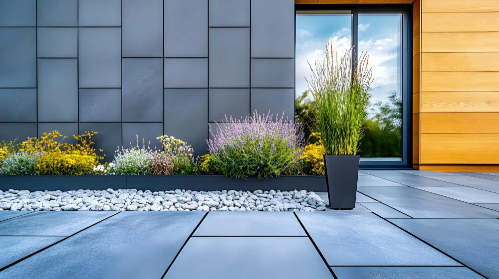 łączenie elementów brukowych w ogrodzie