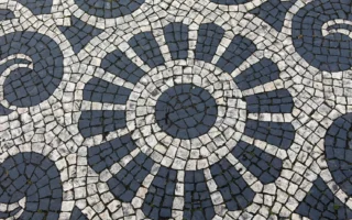 Efektowne mozaiki z kostki brukowej
