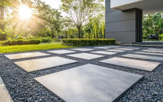 Jak łączyć różne elementy betonowe w ogrodzie