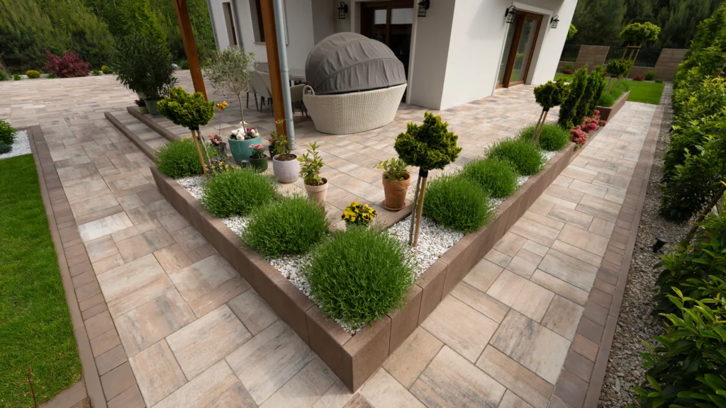 Tarasy betonowe w stylu minimalistycznym